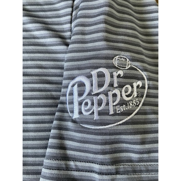 Under Armour Golf Drive Groove Stripe Polo Sun Protect Embroider Medium New JBHS - Picture 9 of 11